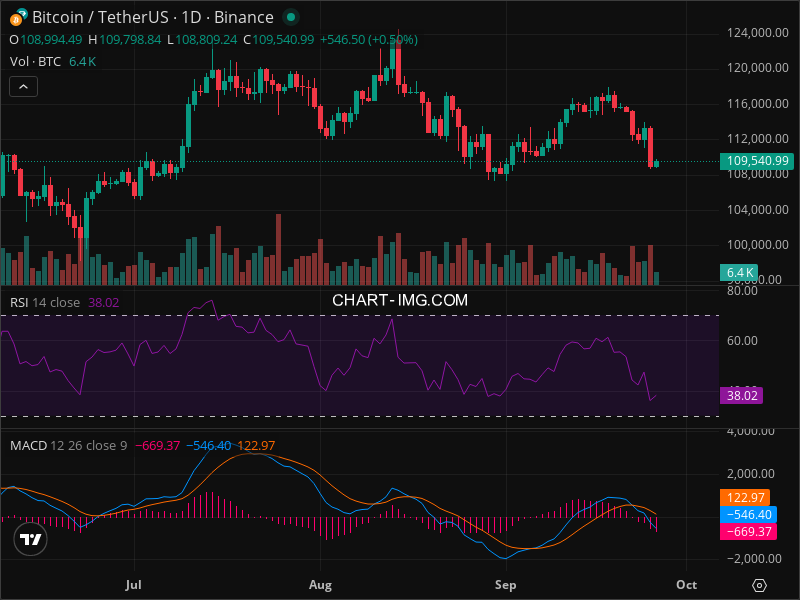 2025-09-26 比特币15分钟短线分析：短线做空机会
