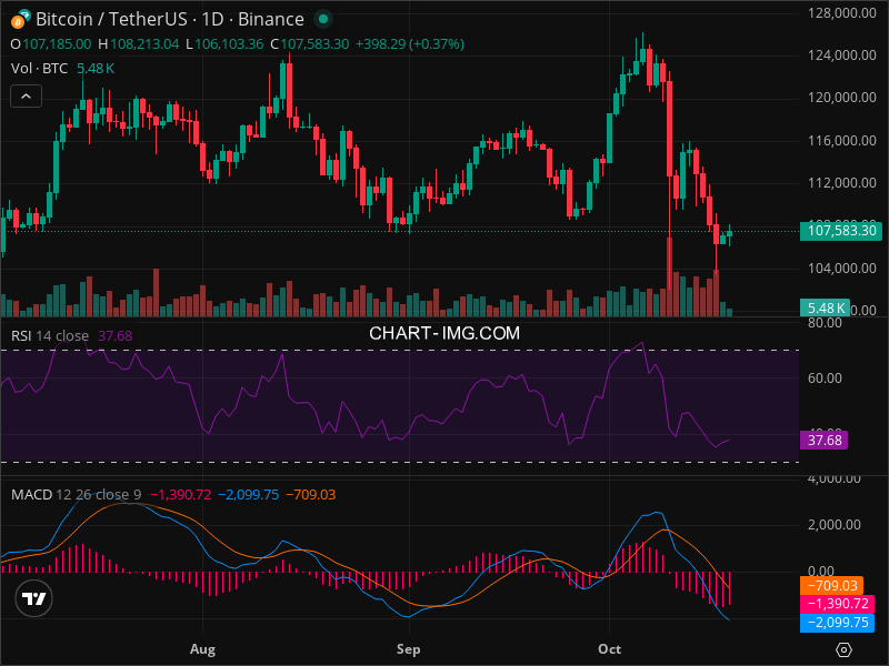 2025-10-19 比特币15分钟短线分析：短期持稳观望