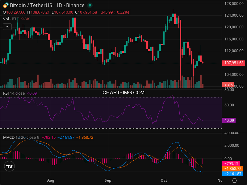 2025-10-22 比特币15分钟短线分析：建议做空