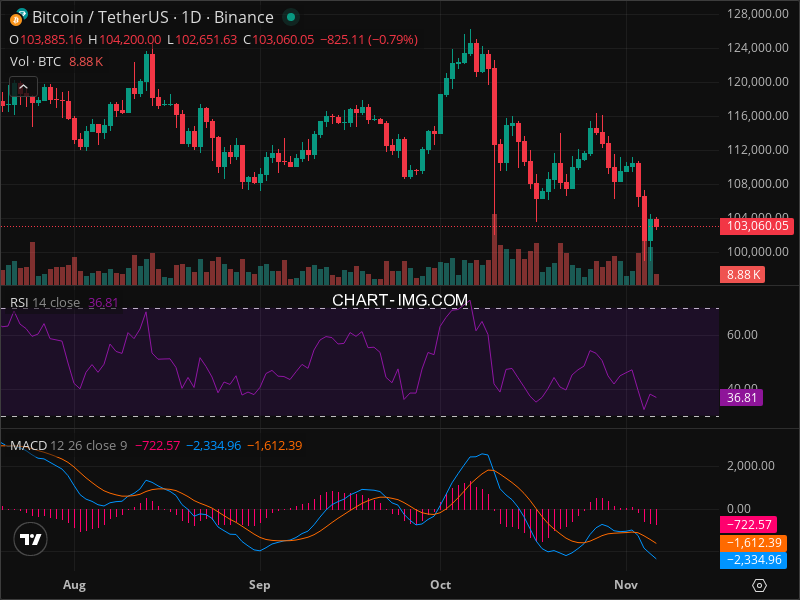 2025-11-06 比特币15分钟短线分析：做空