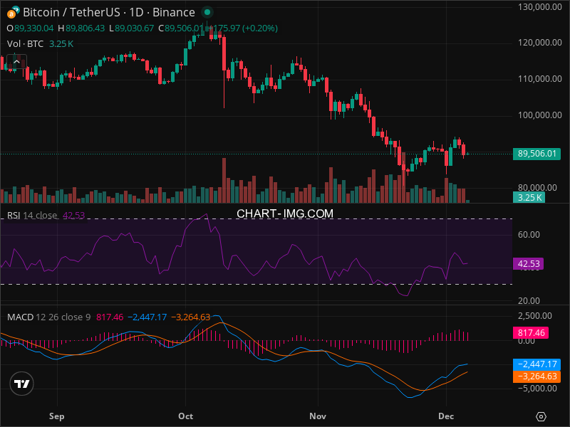 2025-12-06 比特币15分钟短线分析：做空策略