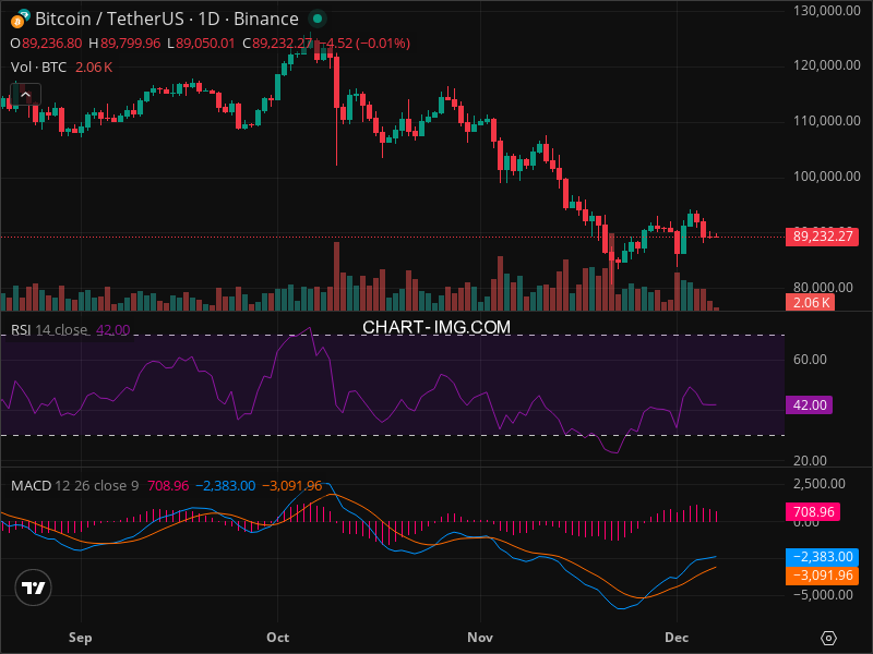 2025-12-07 比特币15分钟短线分析：建议做空